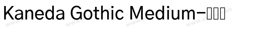 Kaneda Gothic Medium字体转换 Kaneda Gothic Medium字体转换